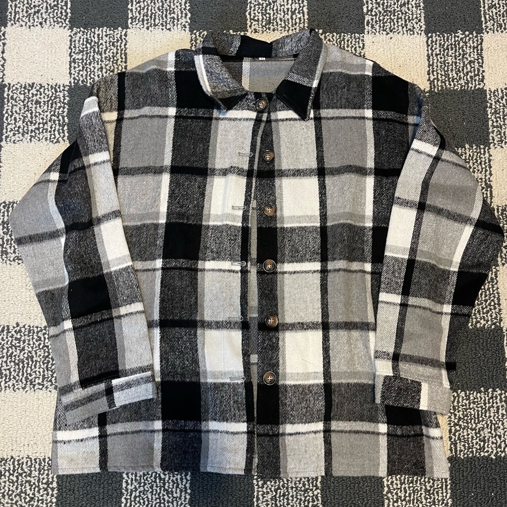 Plaid shacket